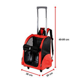 Dog Pet Safety Transport Carrier Backpack Trolley - Pet And Farm