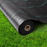 Instahut 0.915m x 50m Weedmat Weed Control Mat Woven Fabric Gardening Plant - Pet And Farm
