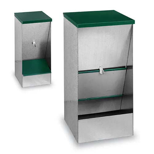 View of Galvanised Self Dog Feeder – Pet And Farm