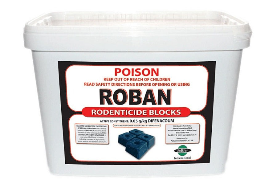 Roban Rodenticide Blocks MUCH SAFER For Your Cats and Dogs Pet And Farm