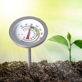 90cm Soil Thermometer Compost Garden Ground Stainless Steel 0-120deg Fertilizer - Pet And Farm