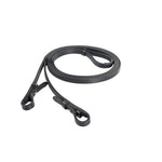Horze Laelia Plain Leather Dressage Reins - Black Pony - Pet And Farm 