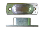 Cattle Rail Joiner 115mm x 42mm With End Plate