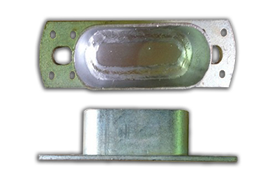 Cattle Rail Joiner 115mm x 42mm With End Plate