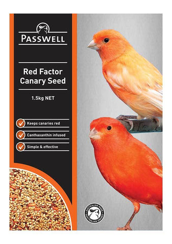 Passwell Red Factor Canary Seed 1.5kg - Pet And Farm 