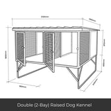 Aussie Dog Kennels Raised Dog Kennel