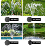 Gardeon Solar Pond Pump Submersible Water Fountain with Battery Kit LED Lights 4FT - Pet And Farm 