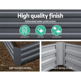 Green Fingers 2x Garden Bed 210x90cm Planter Box Raised Container Galvanised Herb - Pet And Farm 