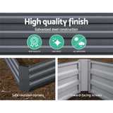 Green Fingers 2x Garden Bed 150x90cm Planter Box Raised Container Galvanised Herb - Pet And Farm 