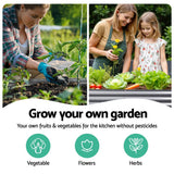 Green Fingers Garden Bed 320X80X42cm Oval Planter Box Raised Container Galvanised - Pet And Farm 