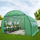 Green Fingers Greenhouse 4x3x2M Walk in Green House Tunnel Plant Garden Shed Dome - Pet And Farm 
