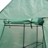 Green Fingers Greenhouse 1.2x1.9x1.9M Walk in Green House Tunnel Plant Garden Shed 4 Shelves - Pet And Farm 