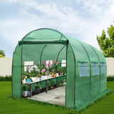 Green Fingers Greenhouse 3x2x2M Walk in Green House Tunnel Plant Garden Shed Dome - Pet And Farm 