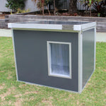 CozyCube Coldroom Panel Insulated Dog House/Kennel GREY