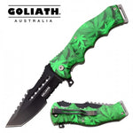 Goliath – Marijuana Leaf Folding Knife