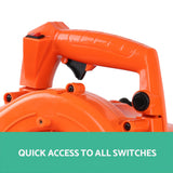 Giantz 25.4cc Petrol Leaf Blower Vacuum 2-in-1 Garden Vac Mulcher Blower Orange