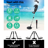 Metal Detector 180MM Deep Sensitive Water Resistant Pinpointer Treasure Hunter
