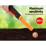 Metal Detector 40MM Sensitive Handheld Pinpointer Water Resistant Automatic Hunter Orange - Pet And Farm 
