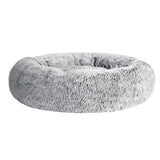 i.Pet Pet Bed Dog Cat 90cm Large Calming Soft Plush Light Charcoal - Pet And Farm 