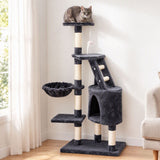 i.Pet Cat Tree 120cm Tower Scratching Post Scratcher Wood Condo House Bed Toys - Pet And Farm 