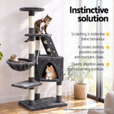 i.Pet Cat Tree 120cm Tower Scratching Post Scratcher Wood Condo House Bed Toys - Pet And Farm 