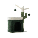 i.Pet Cat Tree 70cm Scratching Post Tower Scratcher Wood Condo House Toy Bed Green - Pet And Farm 