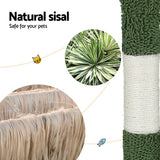i.Pet Cat Tree 70cm Scratching Post Tower Scratcher Wood Condo House Toy Bed Green - Pet And Farm 