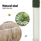 i.Pet Cat Tree 78cm Scratching Post Tower Scratcher Wood Condo House Bed Toys Green - Pet And Farm 