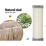 i.Pet Cat Tree 103cm Tower Scratching Post Scratcher Wood Condo House Trees Grey - Pet And Farm 