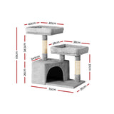 i.Pet Cat Tree 69cm Scratching Post Tower Scratcher Wood Condo House Bed Trees - Pet And Farm 