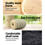 i.Pet Cat Tree 140cm Tower Scratching Post Scratcher Trees Toys Condo Bed Grey - Pet And Farm 