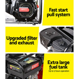 Giantz Petrol Water Pump 2" Transfer High Flow Fire Fighting Irrigation - Pet And Farm 