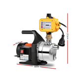 Giantz Garden Water Pump High Pressure 1500W Tank Rain Farm Irrigation House Yellow - Pet And Farm 