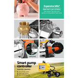 Giantz Garden Water Pump High Pressure 1500W Tank Rain Farm Irrigation House Yellow - Pet And Farm 