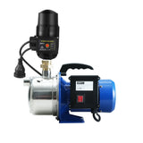 Giantz Garden Water Jet Pump High Pressure 1100W Tank Rain Farm Irrigation Black - Pet And Farm 