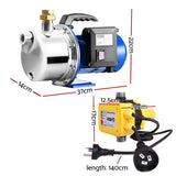 Giantz Garden Water Pump Jet High Pressure Controller Stage Irrigation 4600L/H - Pet And Farm 