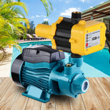 Giantz Peripheral Water Pump Garden Boiler Car Wash Electric Irrigation QB60 Yellow - Pet And Farm 
