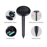 Gardeon Snake Repeller 4X Ultrasonic Solar Powered - Pet And Farm 