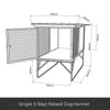 Aussie Dog Kennels Raised Dog Kennel