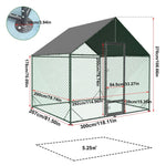 Large Chicken Coop Hen House 276x207x300cm Cage Enclosure - Pet And Farm 