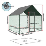 Large Chicken Coop Hen House 276x207x300cm Cage Enclosure - Pet And Farm 