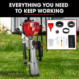 BAUMR-AG 38cc 4-Stroke Petrol Post Driver, with Carry Case & 3 Piling Sleeves - Pet And Farm 
