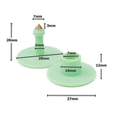 100x Cattle Ear Tags Set - Round Green Blank Pig Sheep Goat Cow Livestock Label - Pet And Farm 
