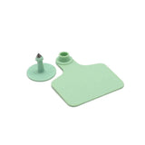 100x Cattle Ear Tags 6x7cm Set - Medium Green Blank Cow Sheep Livestock Label - Pet And Farm 