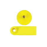 100x Cattle Ear Tags 5x2cm Set - Mini Yellow Blank Pig Goat Livestock Label - Pet And Farm 