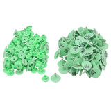 1-100 Cattle Number Ear Tags Set - Round Green Pig Sheep Goat Livestock Label - Pet And Farm 