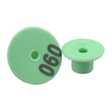 1-100 Cattle Number Ear Tags Set - Round Green Pig Sheep Goat Livestock Label - Pet And Farm 