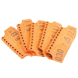 1-100 Cattle Number Ear Tag 6x7cm Set - Medium Orange Cow Sheep Livestock Label - Pet And Farm 