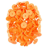 1-100 Cattle Number Ear Tag 6x7cm Set - Medium Orange Cow Sheep Livestock Label - Pet And Farm 