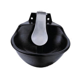 25cm Cattle Drinking Bowl - Iron Cast Mounted Automatic Water Cow Horse Trough - Pet And Farm 